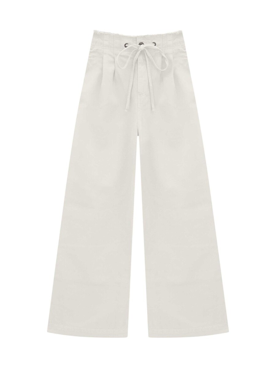 Pantalón Wide Leg - Off White 