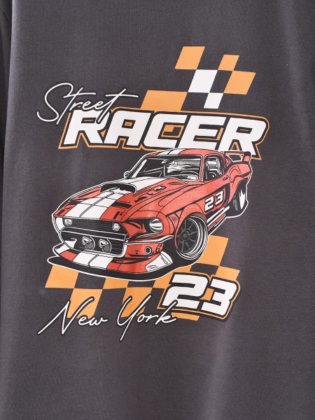 REMERA MARCOS GRIS OSCURO