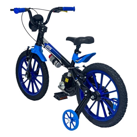 Bicicleta de Paseo Gts ARO16GTS Rodado 16 con Cantimplora AZUL
