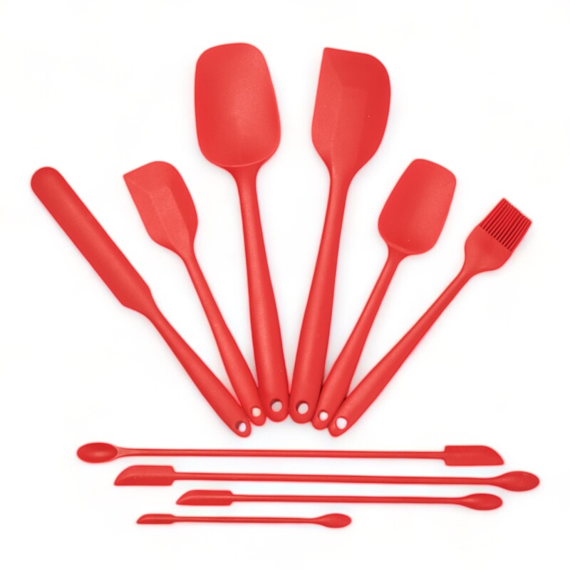 Set 10 Utensilios de Reposteria Rojo