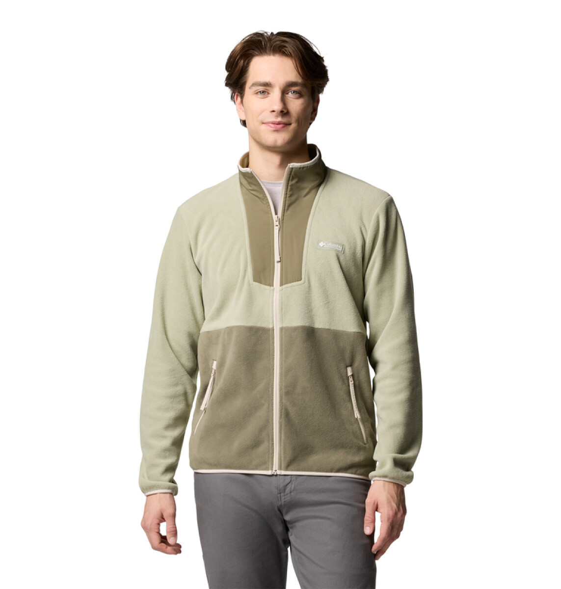 Campera Sequoia Grove Full Zip Hombre - SAFARI 