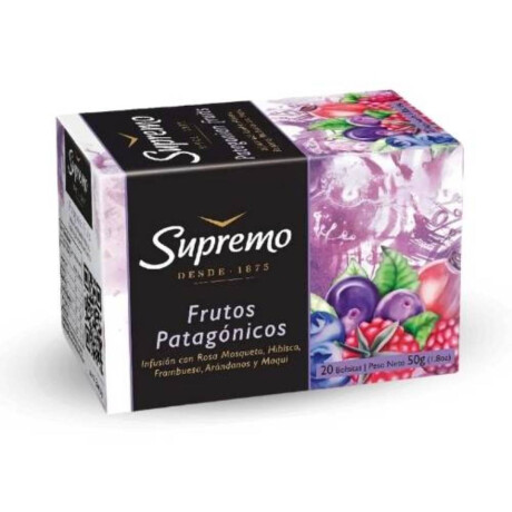 Té Supremo 20 sobres Frutos Patagonicos