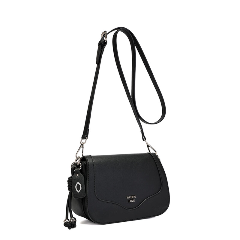 Cartera Las Oreiro Love Negro