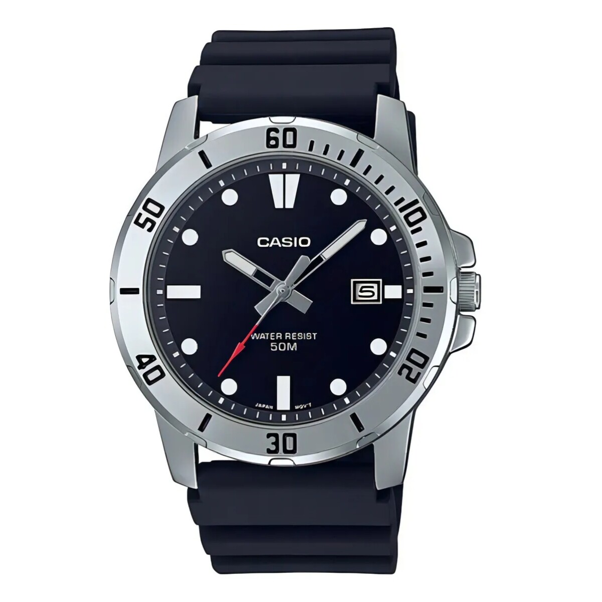 Reloj CASIO MTPVD01-1EVUDF Resina Negro Esfera 45mm 