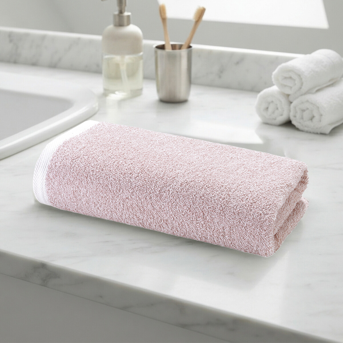 Toalla Mano Dohler Uni Felpa 50 x 90 cm 100% Algodón - ROSA 