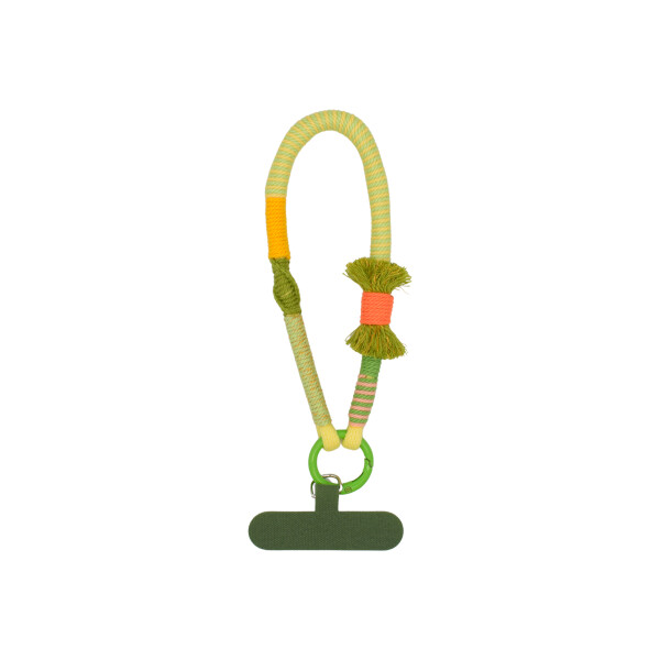 Correa corta para celular color verde/naranja Correa Corta Para Celular Color Verde/naranja