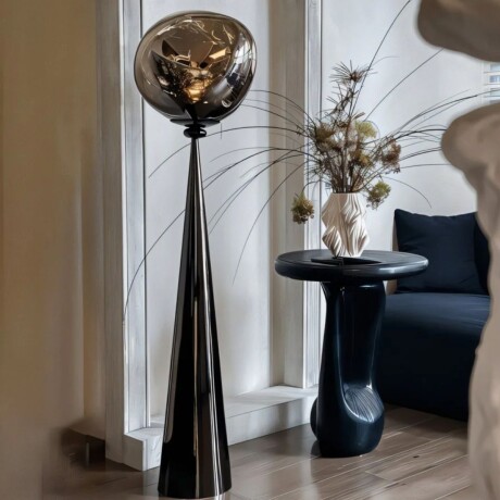 LUMINARIA DE PISO SMOKY BOULE Negro - UNICO