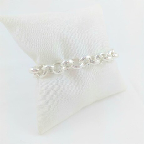 Pulsera de plata 925, modelo rolo con cierre marinero. Pulsera de plata 925, modelo rolo con cierre marinero.