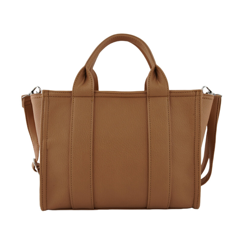 Cartera Las Oreiro Love Marrón Camel