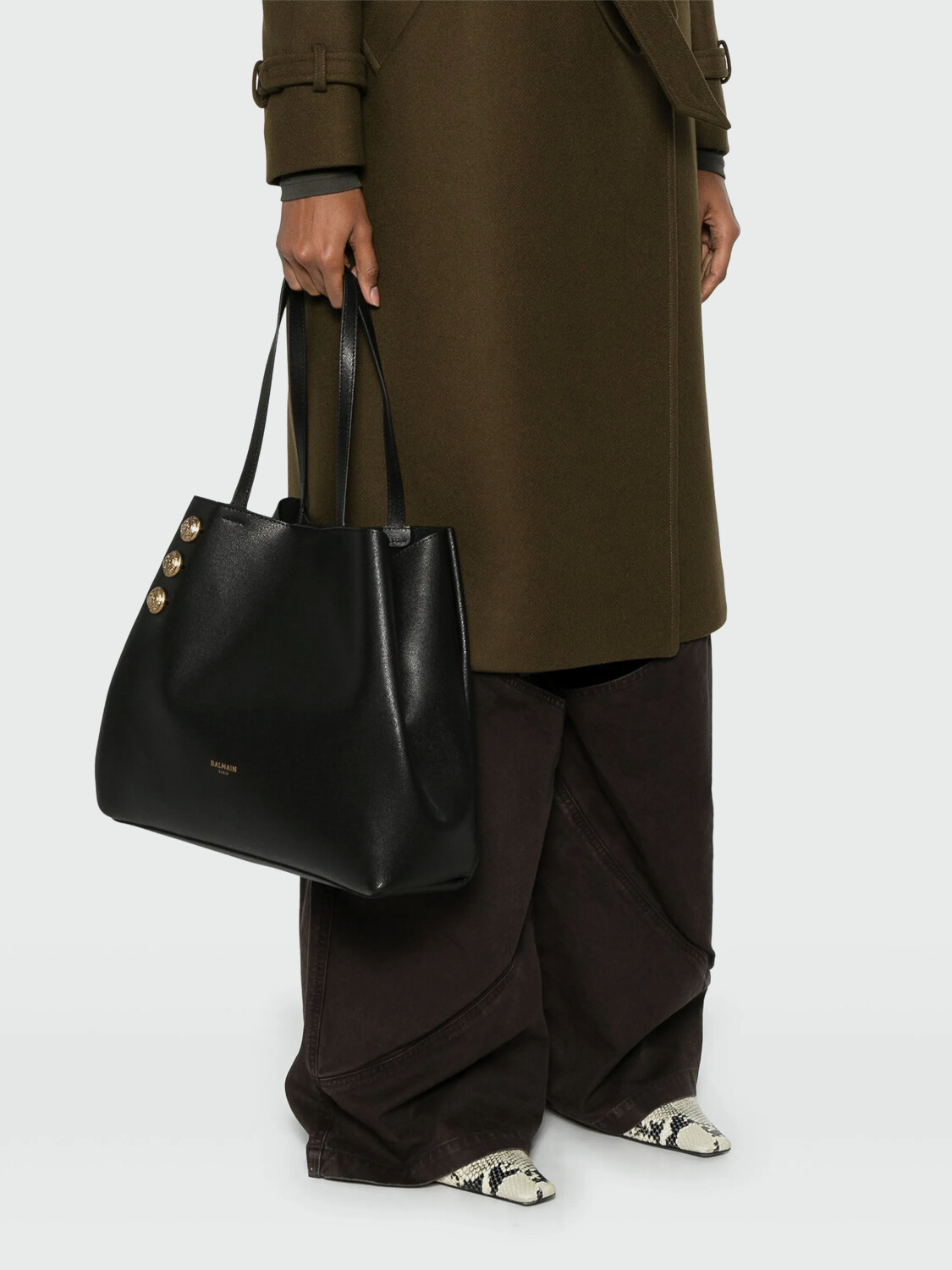 BALMAIN - MINI BAG B-BUZZ Negro