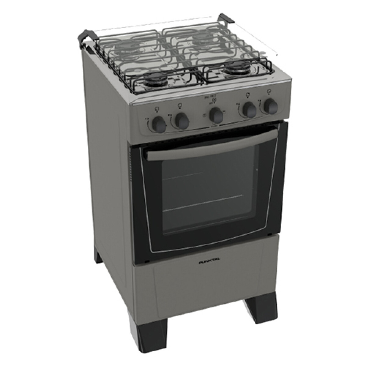 COCINA PUNKTAL PK-CC6617 4H + HE GRIS -Combinada - Sin color 