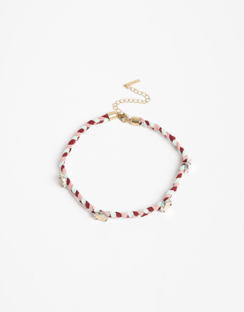 Chokers Cordón Choker Trenzado - Combinacion Multicolor