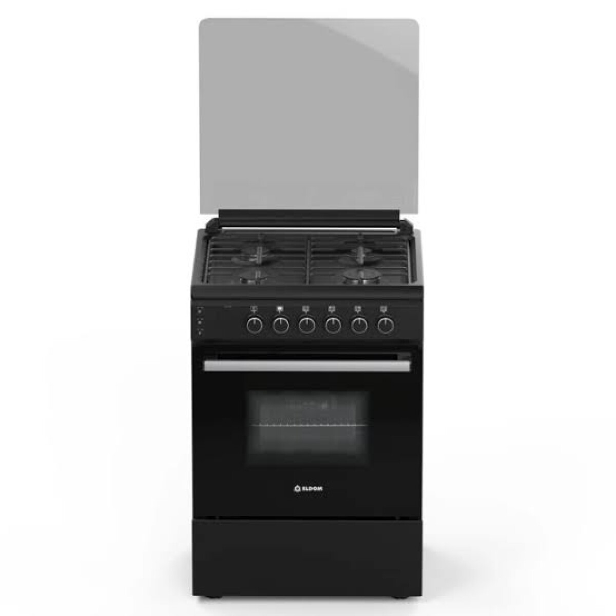 COCINA ELDOM TURIN 4H NEGRO MATE 
