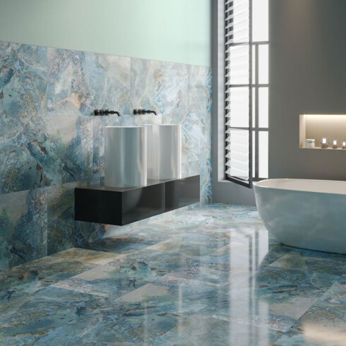 Porcelanato Azul Semi Lappato De 60X120X1Cm GAMAS DE AZUL