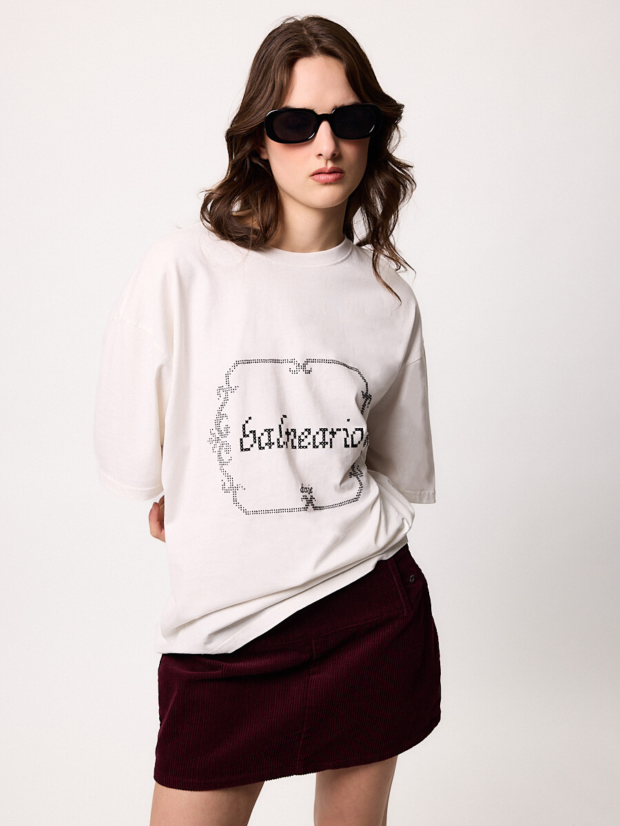 T-SHIRT M/C BALNEARIO DIXIE Blanco
