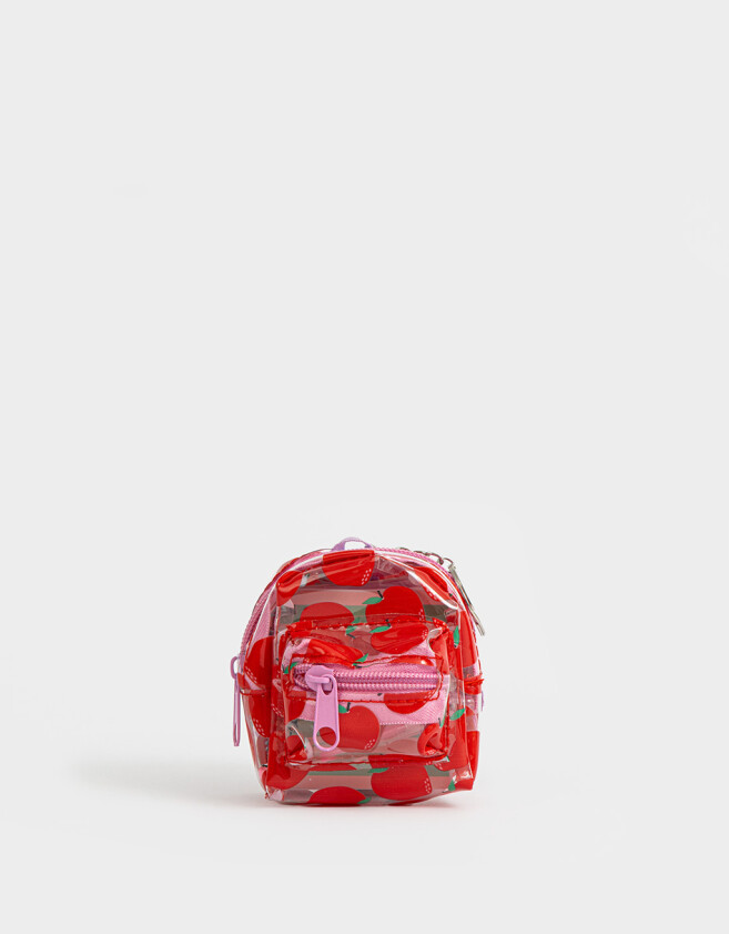 Librería Sets Foodie Set De Librería Con Mini Mochila De Pvc Transparente Con Llavero - Rojo Medio