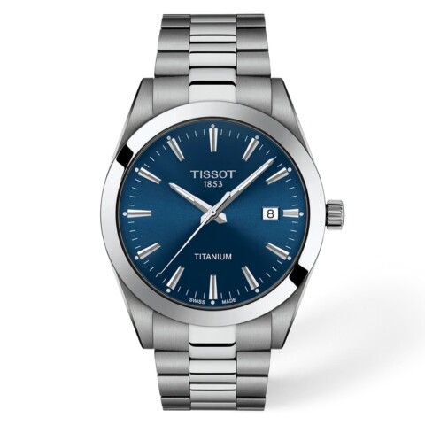 Reloj Tissot Gentleman Titanium 40mm Azul Hombre T1274104404100 Reloj Tissot Gentleman Titanium 40mm Azul Hombre T1274104404100