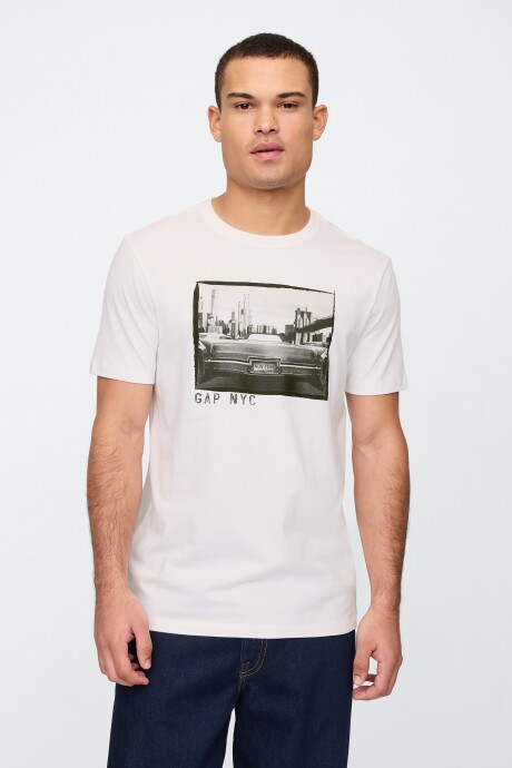 Remera Gráfico Hombre White V2 Global