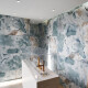 Porcelanato Azul Tipo Ónix Brillo 60X120Cm Pared Piso Apto Piscinas 000