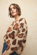 SWEATER MALVA Beige Melange