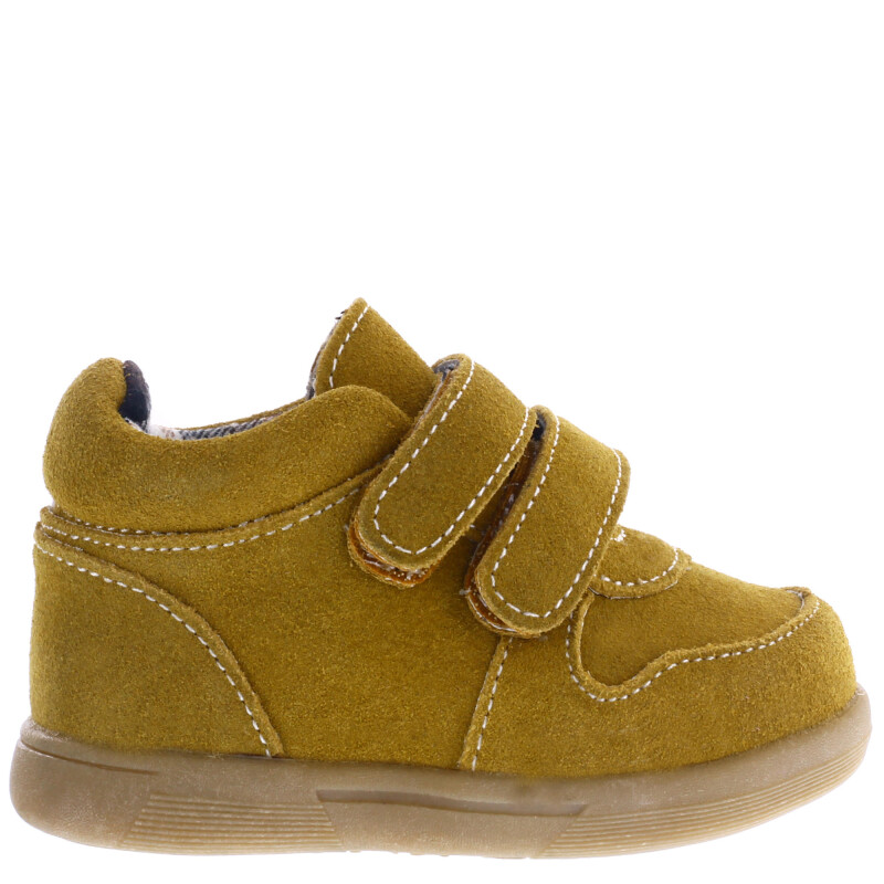 Bota de Niño Croco Kids Zapato TEO con doble velcro Tan