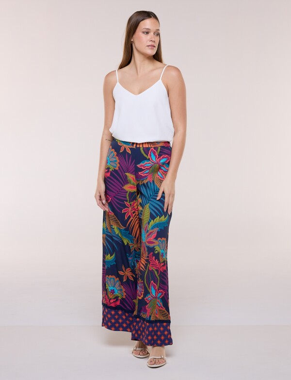 Pantalón Pull On Printed AZUL/MULTI