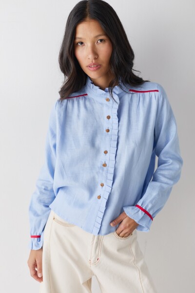 CAMISA SWIM Celeste