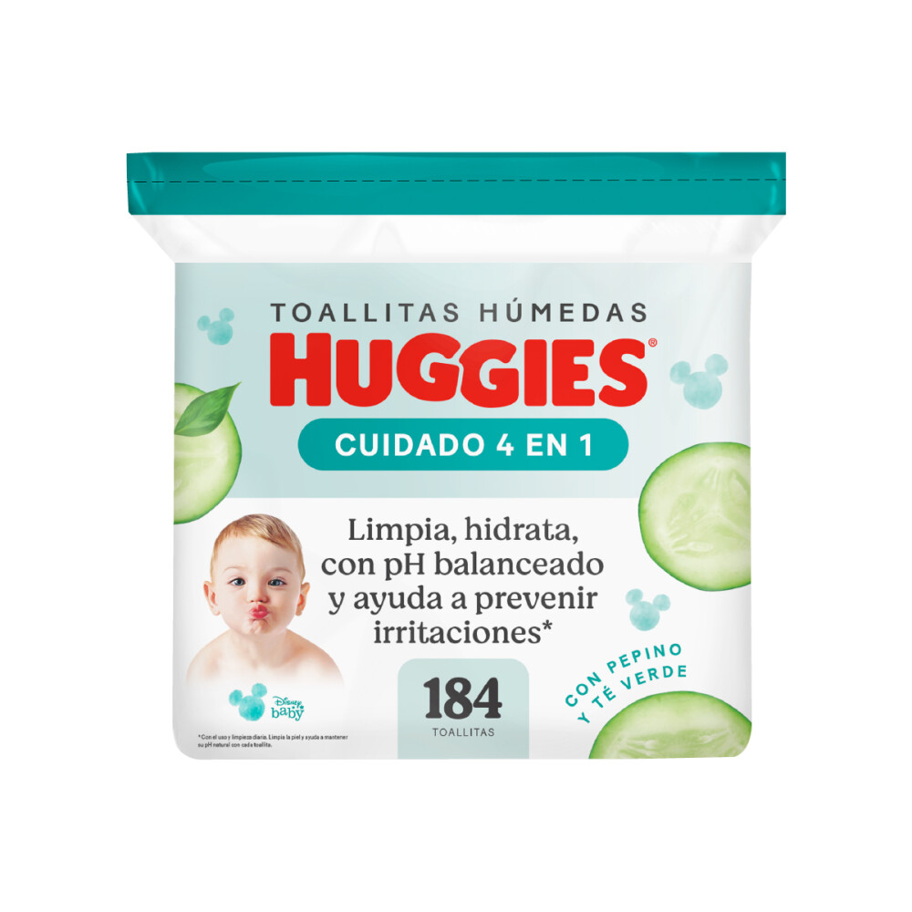 HUGGIES TOALLA HUMEDA ONE&DONE PAQ. X 18 única