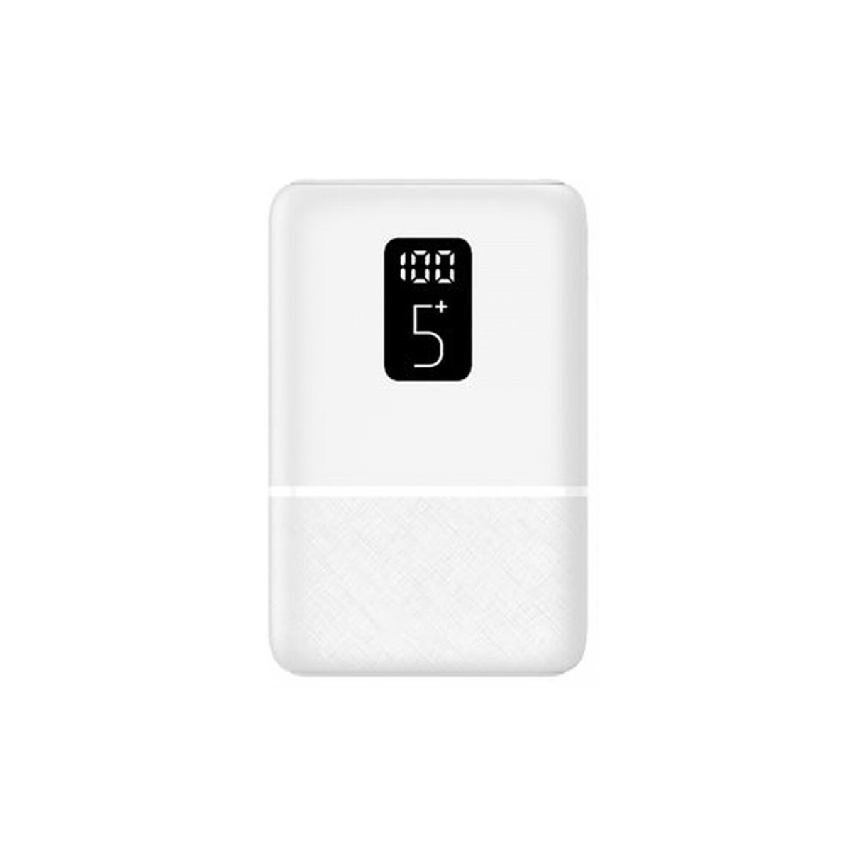 Power bank LCD 5000 mAh color blanco 