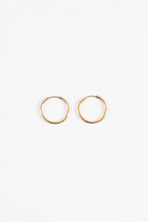 Aros acero medium dorado