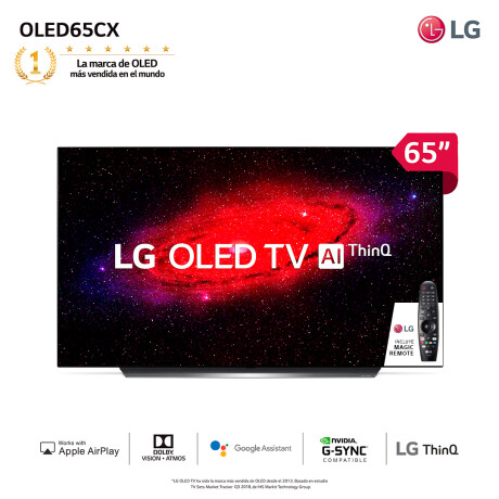 Smart TV LG 65" 4K OLED AI OLED65CXPSA Smart TV LG 65" 4K OLED AI OLED65CXPSA