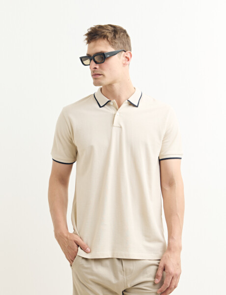 520976 REMERA HARRINGTON LABEL Natural