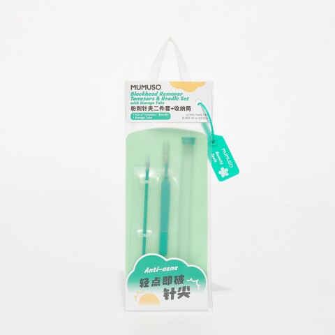 SET DE PINZAS Y AGUJAS PARA REMOVER PUNTOS NEGROS CON TUBO DE ALMACENAMIENTO SET DE PINZAS Y AGUJAS PARA REMOVER PUNTOS NEGROS CON TUBO DE ALMACENAMIENTO