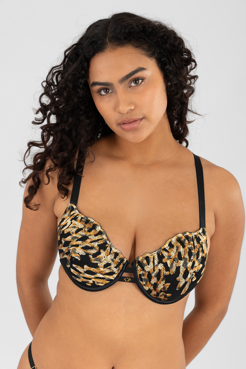 Soutien preformado copa c acanto - Animal print