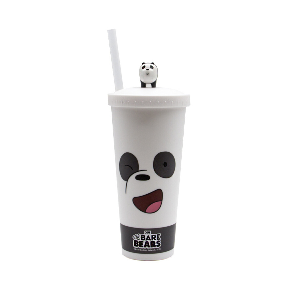 Vaso Escandalosos con sorbito - Panda 