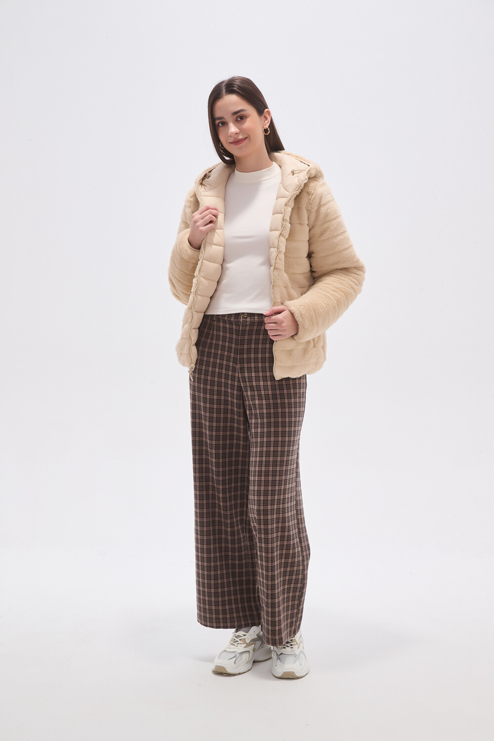 Campera Talicada Beige Claro