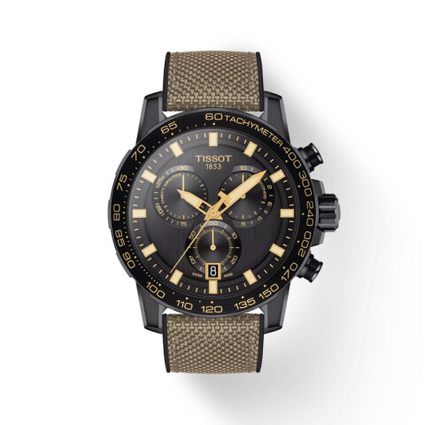 Reloj Tissot Supersport Chrono para hombre de cuero marrón T1256173705101 Reloj Tissot Supersport Chrono Para Hombre De Cuero Marrón T1256173705101