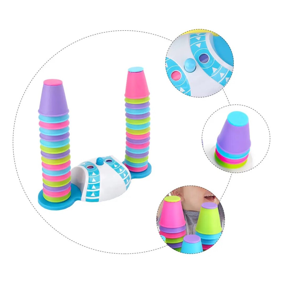 Juego de Mesa Stacking Cups Apila los Vasos Rapidez Niños 