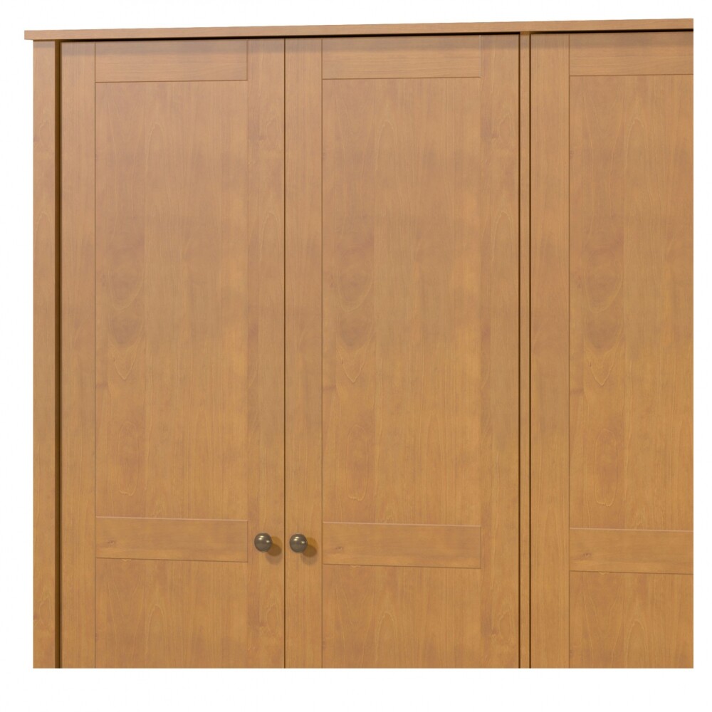 Ropero 4 puertas 2 cajones - Madera maciza - Linea Colonial Marron