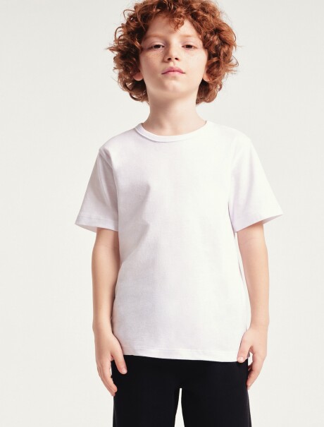 CAMISETA BÁSICA UNISSEX REGULAR BLANCO