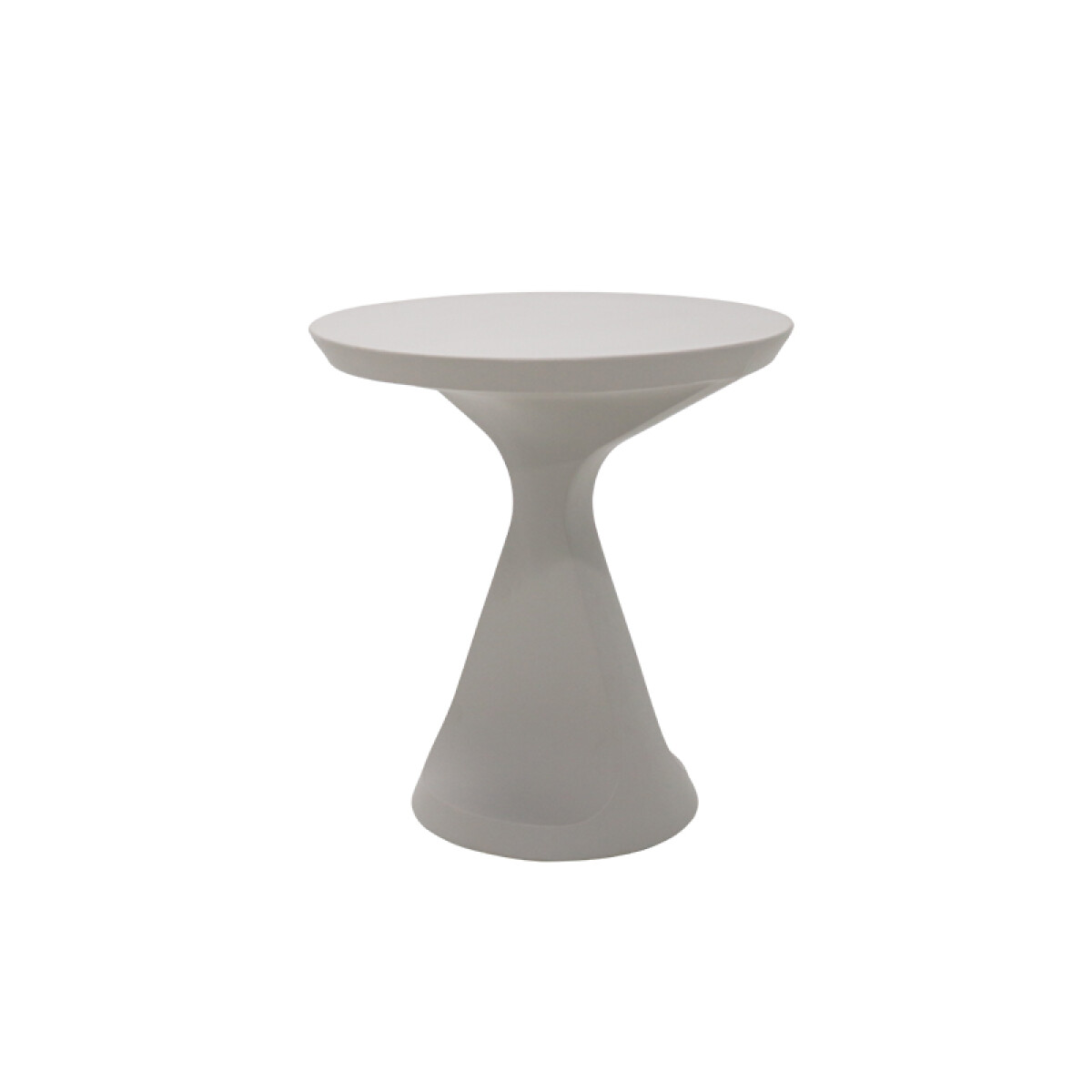 Mesa redonda simil cemento con pie cónico "SALUT" -TRAMONTINA - TD0862 