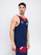 MUSCULOSA ORYN Nacional Hombre Azul Marino, Rojo, Blanco