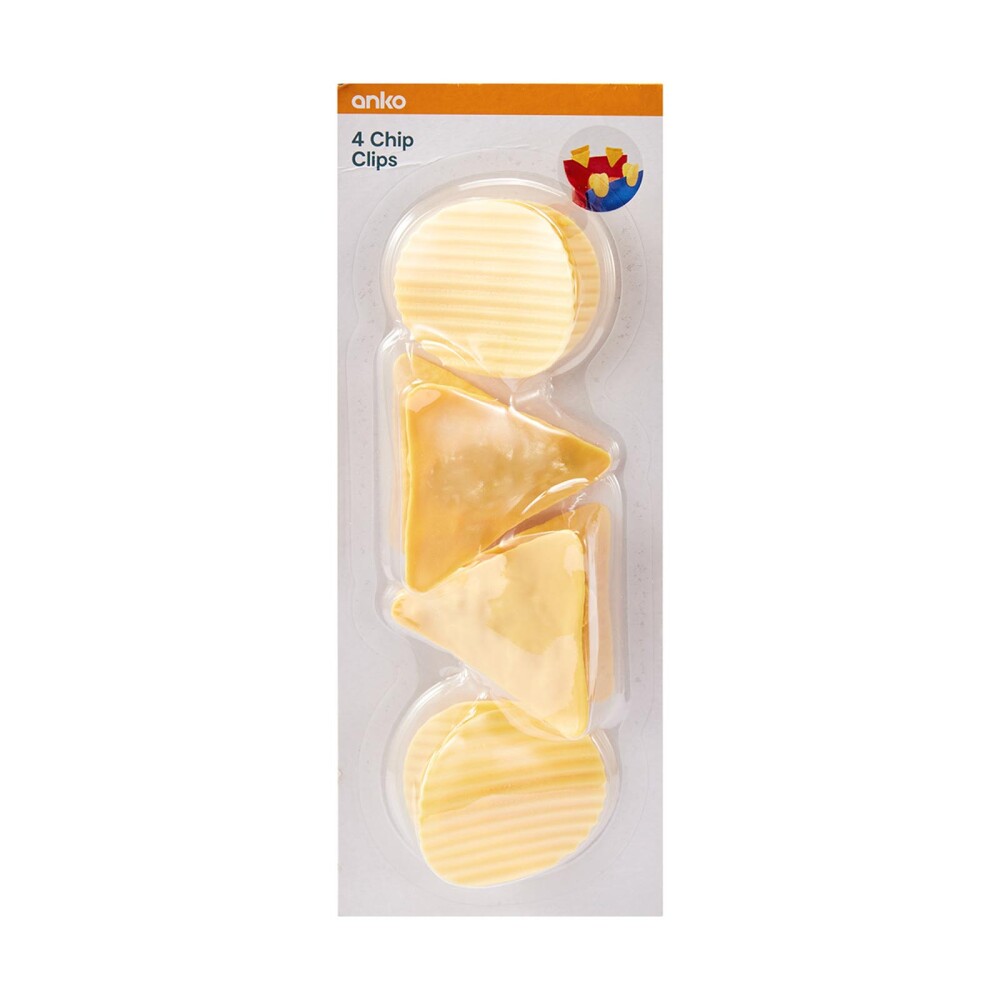 CLIPS DE CHIPS 4PCS 43 AMARILLO ABS 43269549