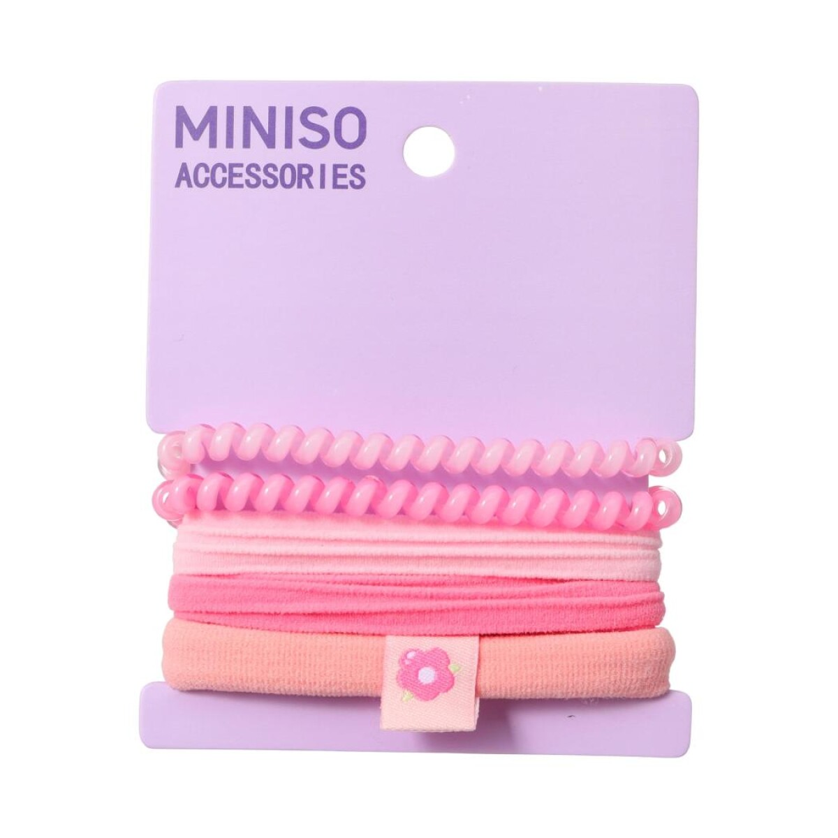 Goma de cabello girly 5pcs - rosa 