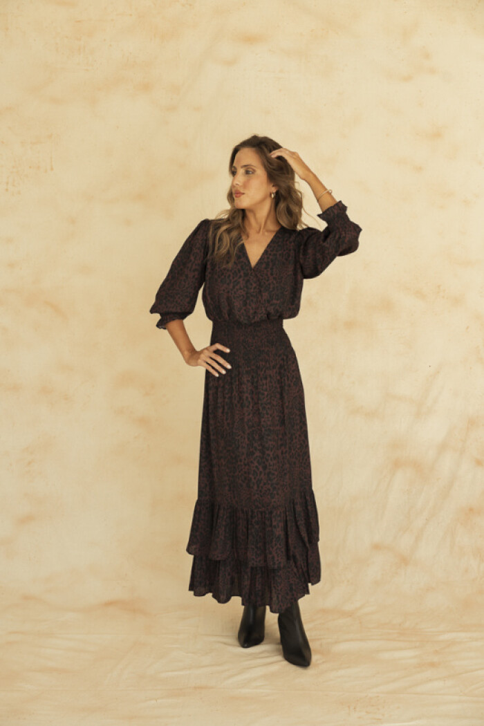 VESTIDO VALENTINA MAXI MAROON WASHED DENIM VESTIDO VALENTINA MAXI MAROON WASHED DENIM