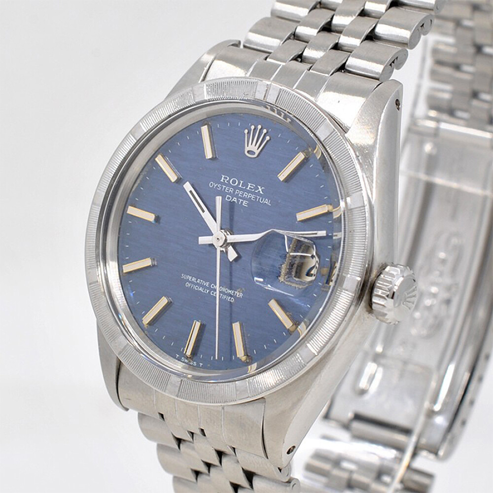 Rolex Date 1501 Caja Mosaico Azul. 34 Mm. Año 1970. Acero Rolex Date 1501 Caja Mosaico Azul. 34 Mm. Año 1970. Acero