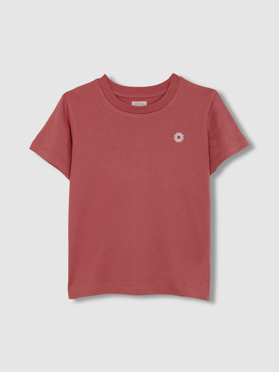 Camiseta Estampado Mundo Rosa