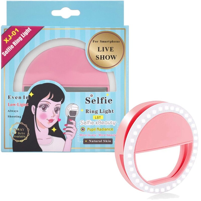 Aro de Luz Led De Selfie Para Celular Rosa Aro de Luz Led De Selfie Para Celular Rosa