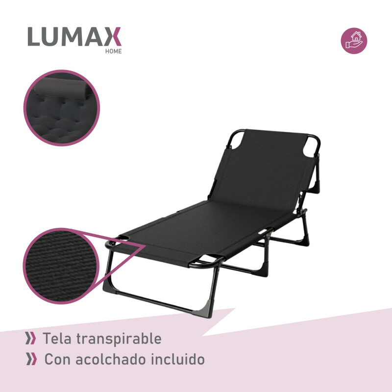 Catre Plegable Lumax Acolchonado Resiste Grande 193x75cm Catre Plegable Lumax Acolchonado Resiste Grande 193x75cm