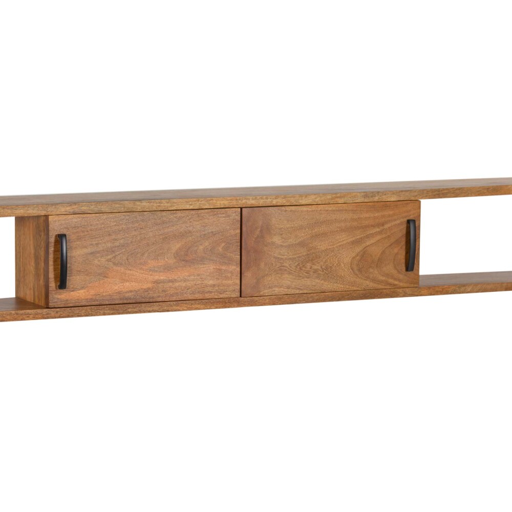 MUEBLE PARA TV MADERA MARRON AÉREO 160CM CASTAÑO